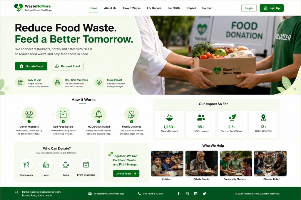 Food Waste Reduction Website